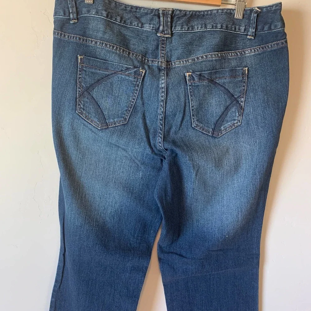 Lane Bryant Simply Straight 99% Cotton Denim Blue Jeans Women's Size 20 Average - Picture 6 of 8